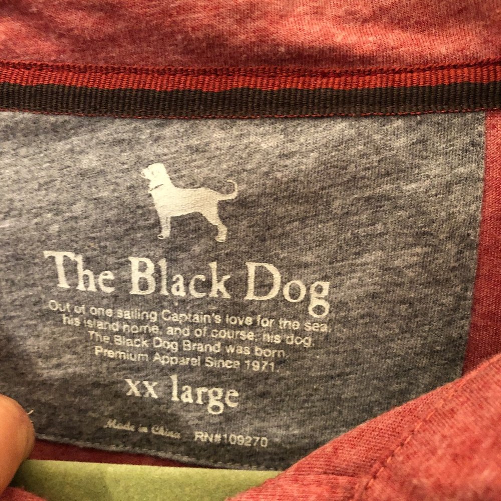 The Black Dog men rust orange polo style shirt, XXL - Picture 4 of 8